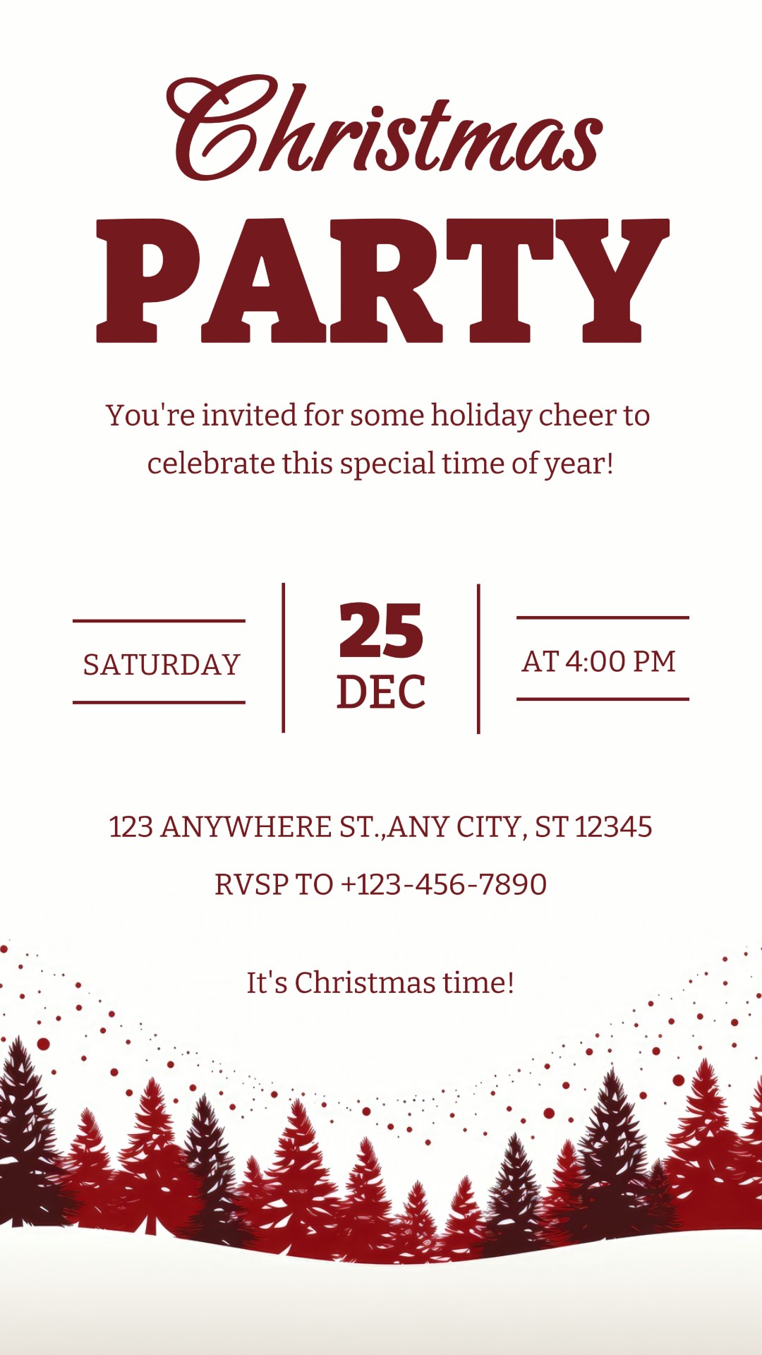 Weihnachtsfeier Instagram Story