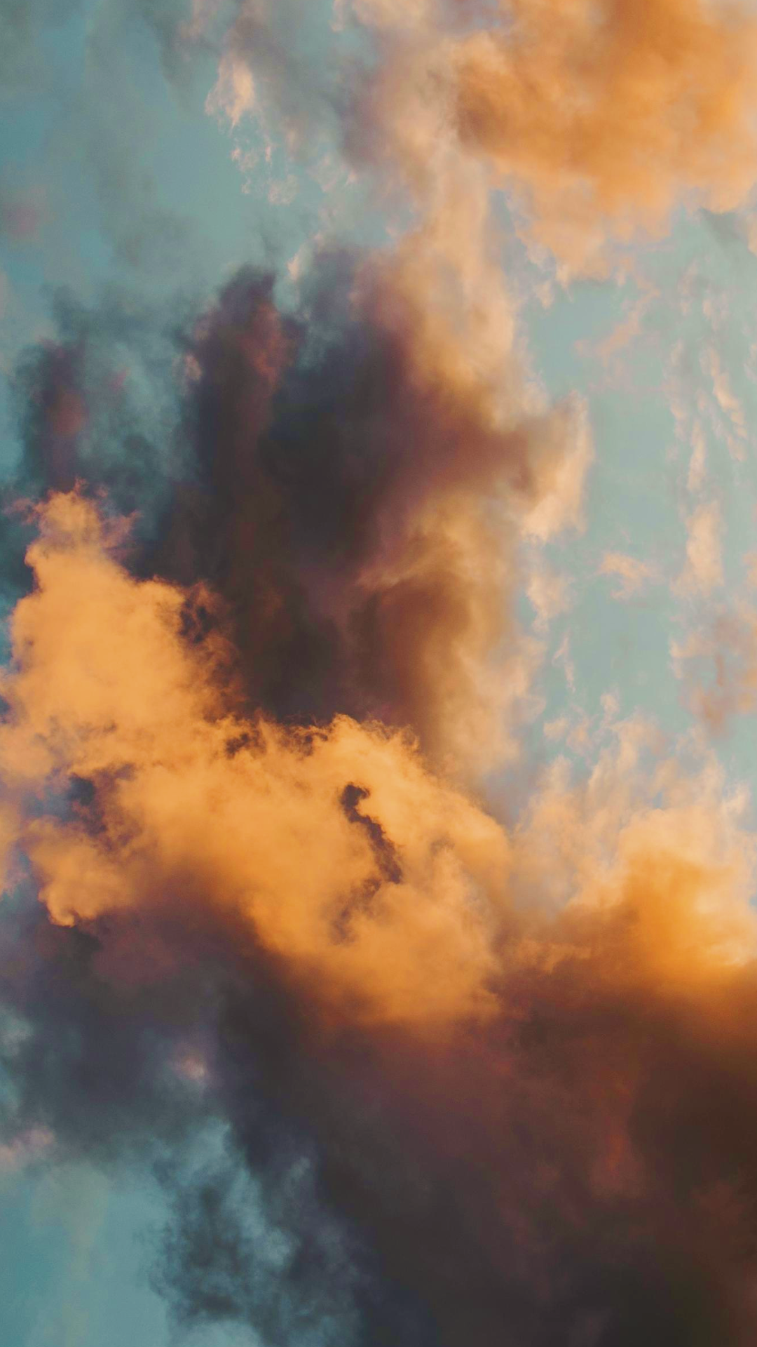 Wallpaper Creative Poster Clouds Dark