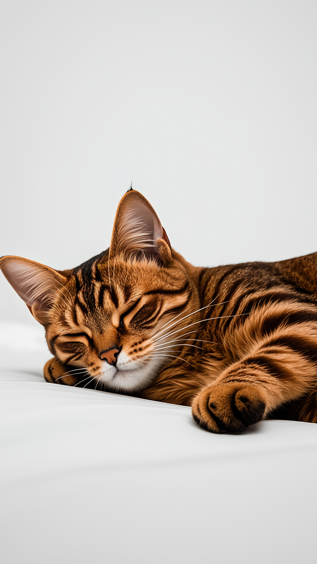 Papier peint affiche créative chat brun