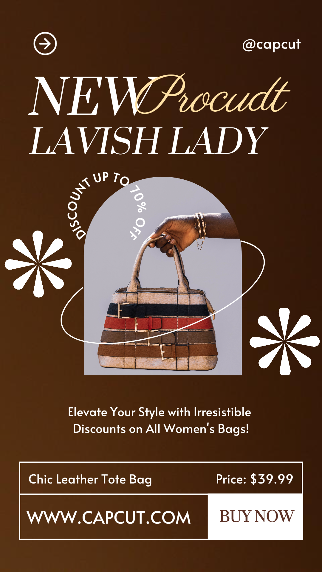 Moda Feminina Bolsa Promoção Instagram Story