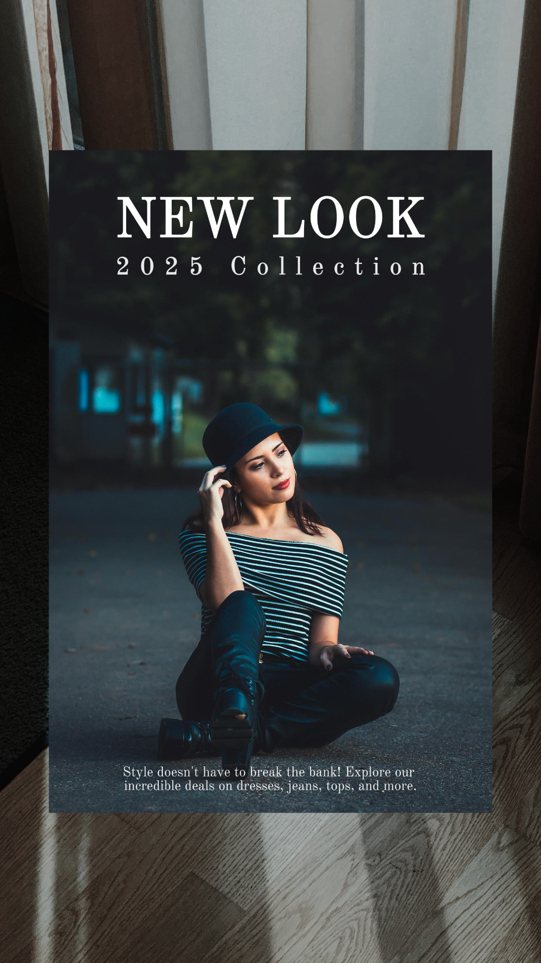 Clothing and Shoes Creative Poster New Look Black