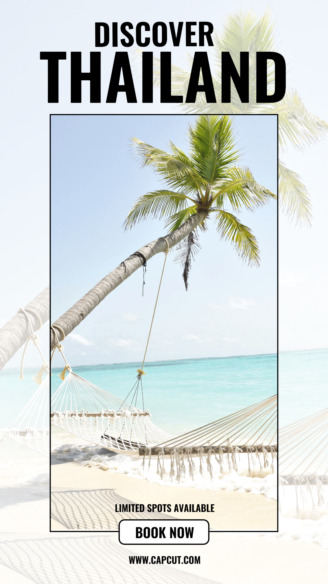 Travel Marketing Poster - Entdecken Sie Thailand Begrenzte Spots verfügbar - Instagram Story