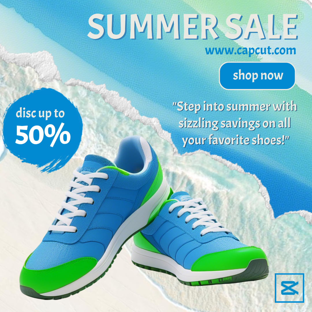 Clothing and Shoes Instagram Post Summer beach