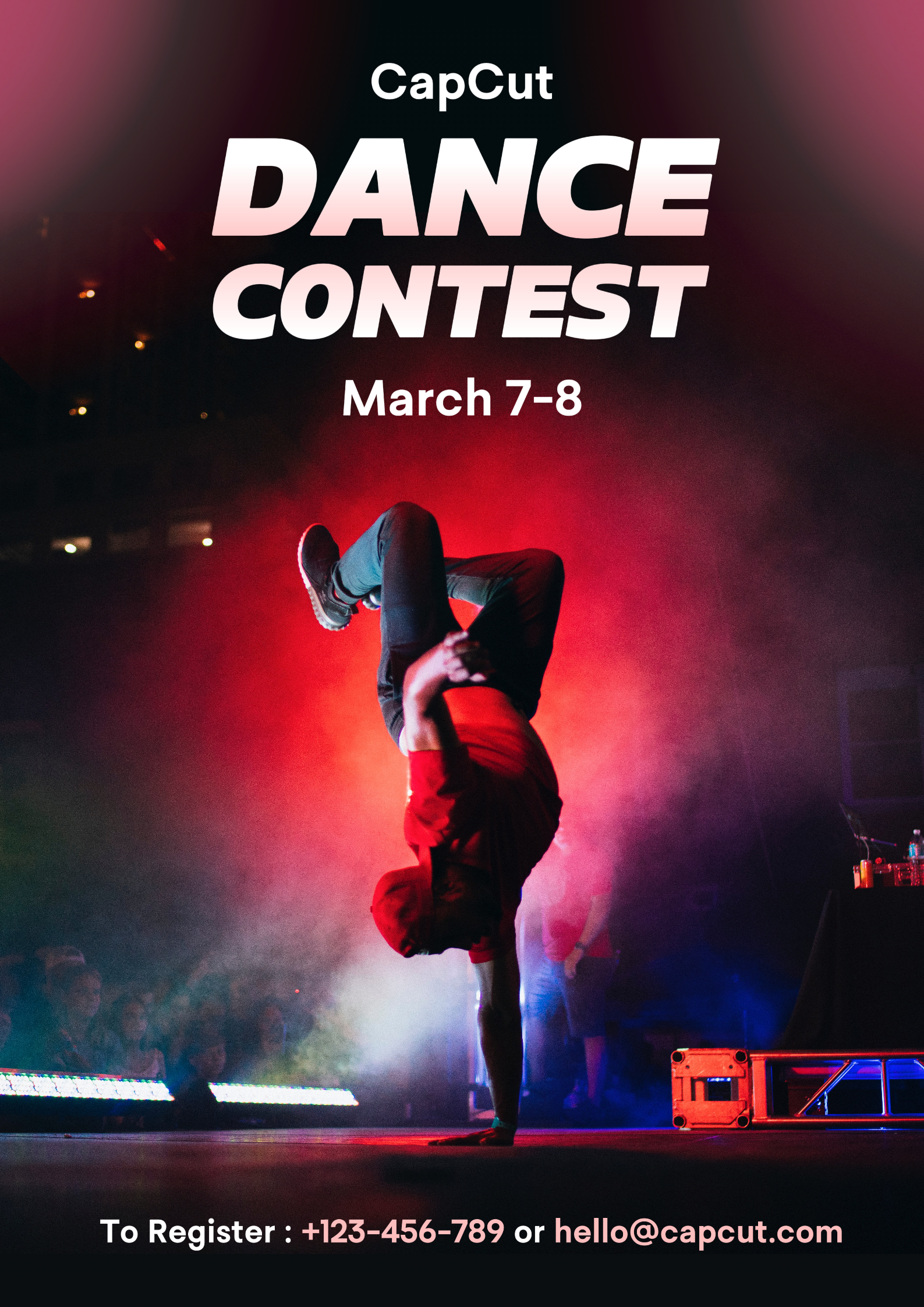 Affiche du campus du concours de danse non marketing