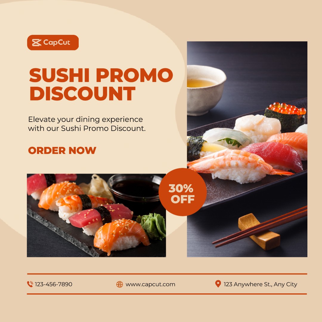 Tampilan Produk Promo Sushi