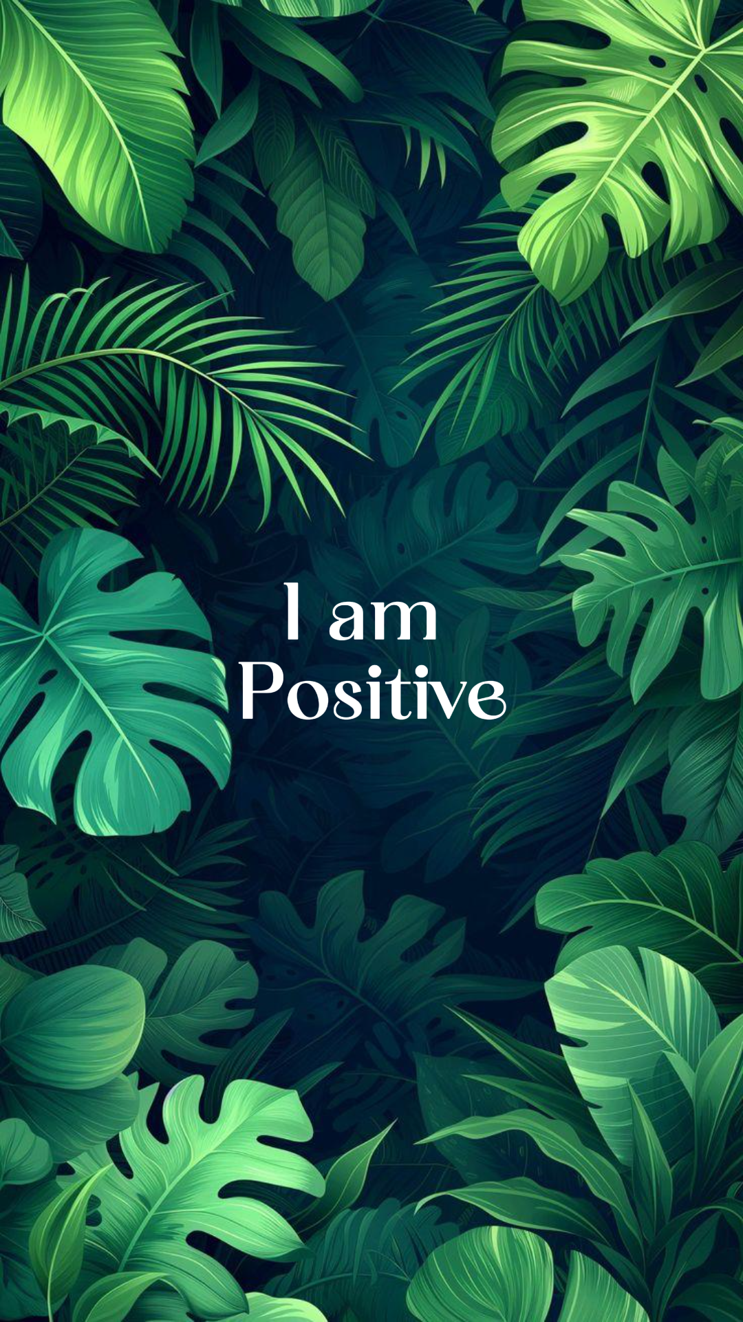 Tapete Kreative Poster Blätter