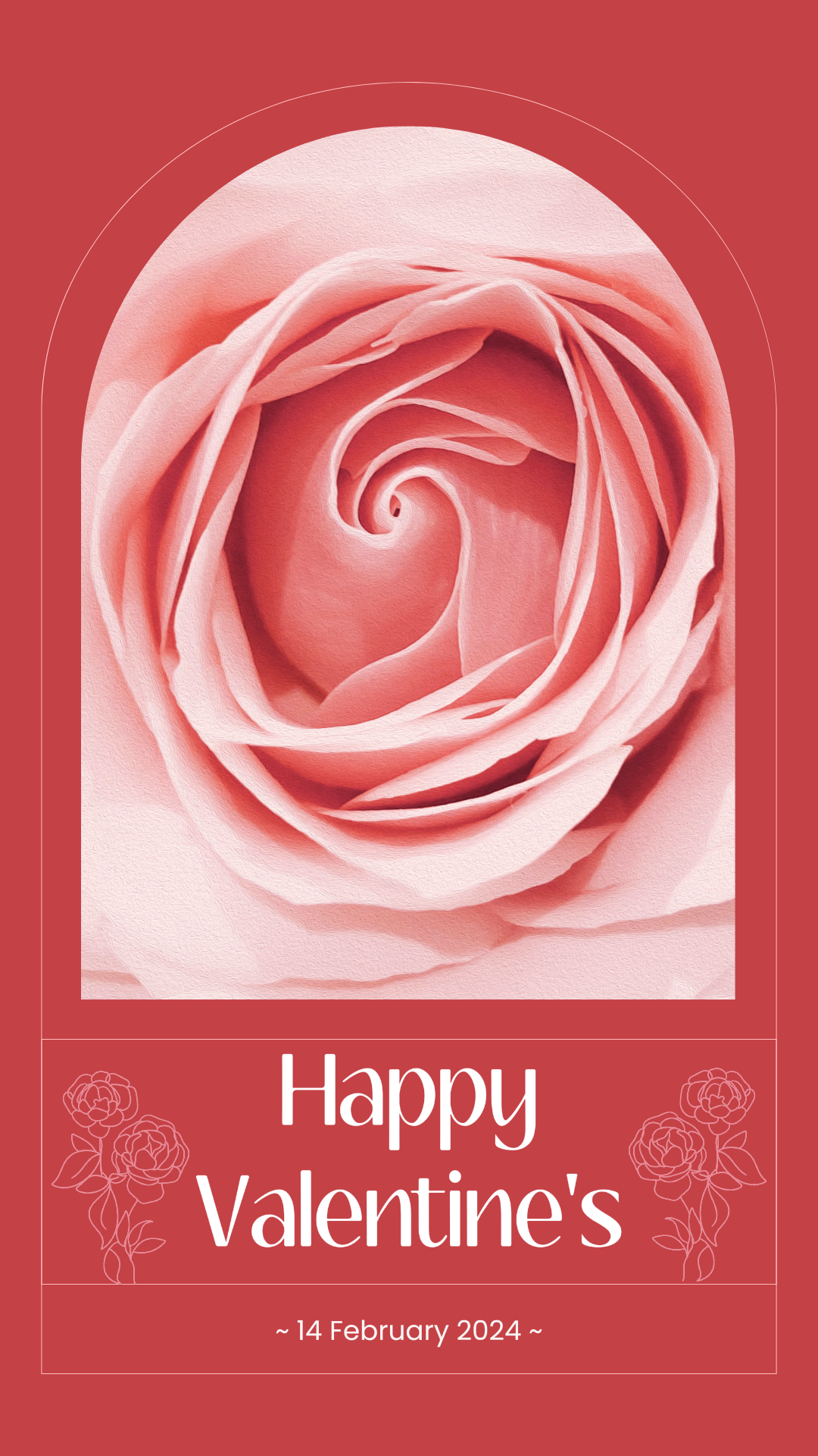 Non-Marketing Valentine's Instagram Story Rose