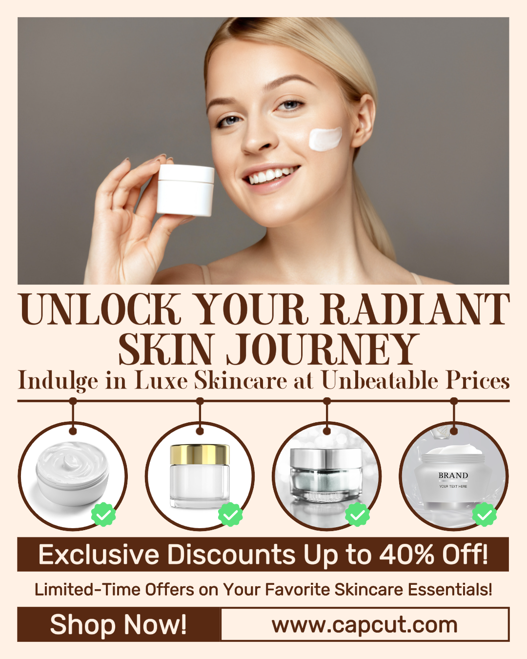 Glowing Savings: Skincare Spectacular For Social Media Post