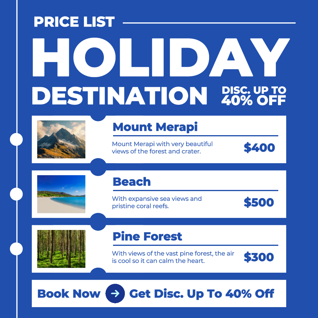 2024년 핫 여행 가격 목록