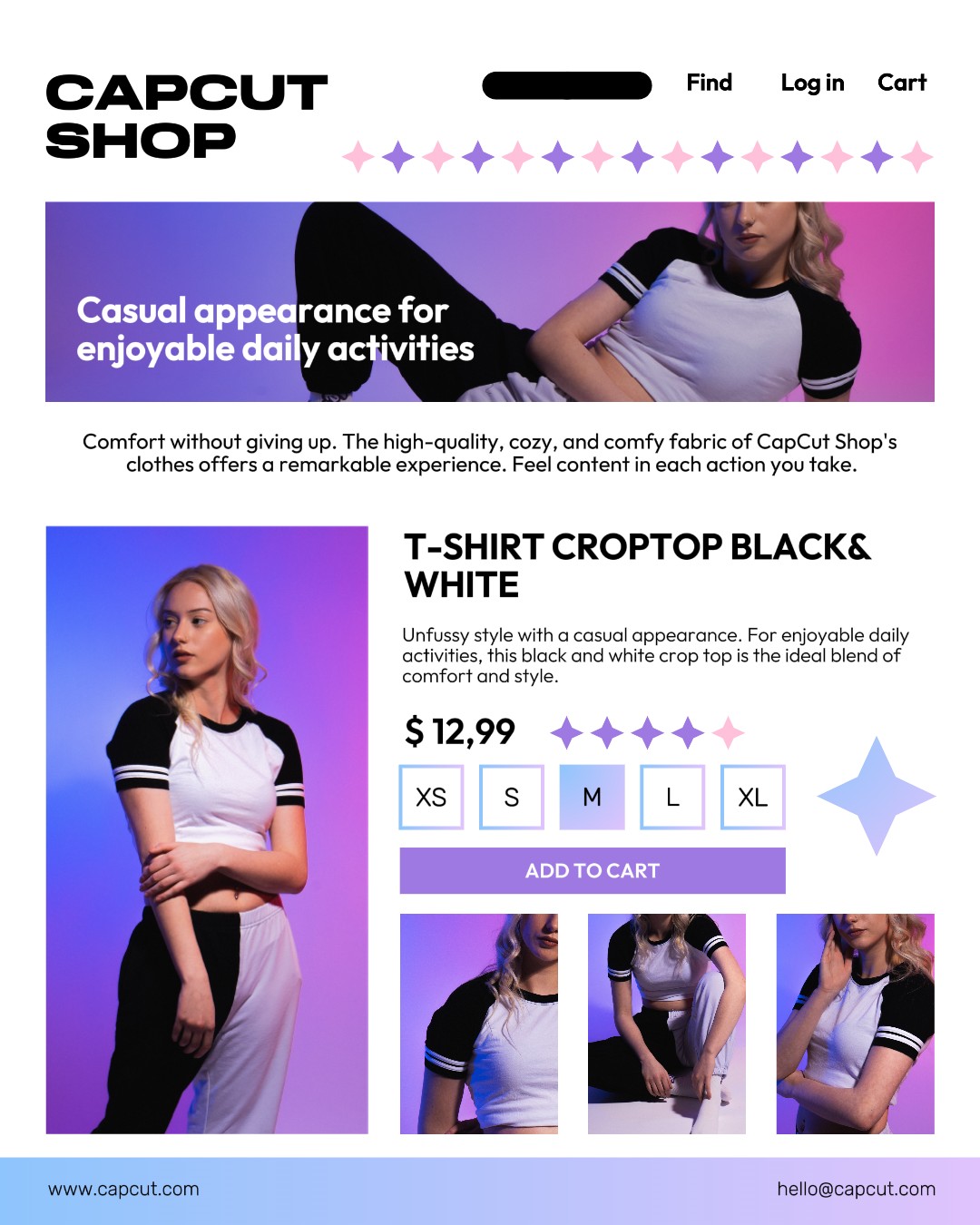 Black White Crop-Top Product Display Instagram Potrait