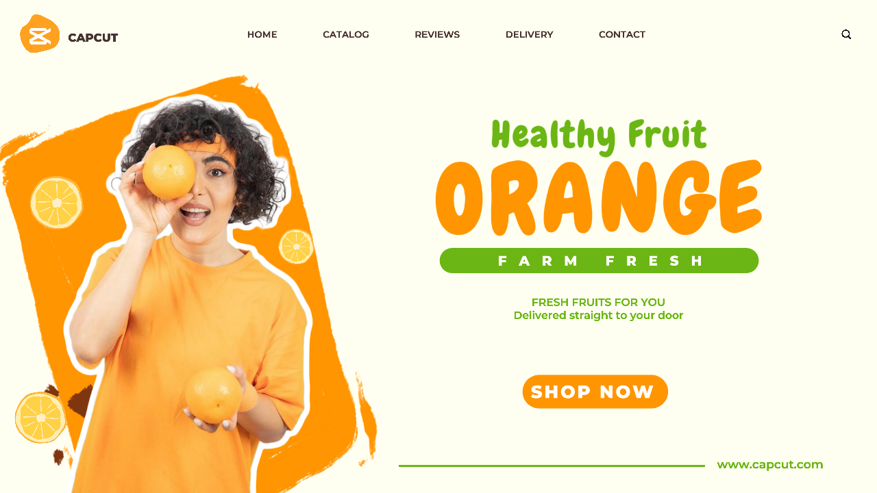 Promosi Penjualan Buah Jeruk Youtube Banner