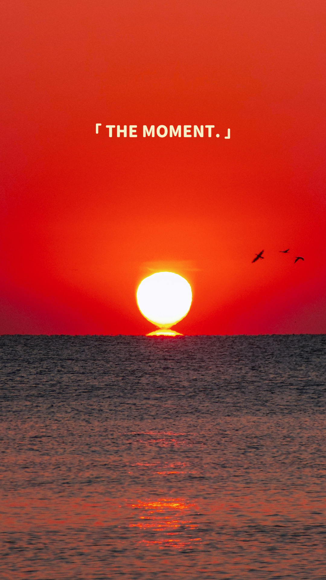 Papel de parede criativo pôster mar pôr do sol