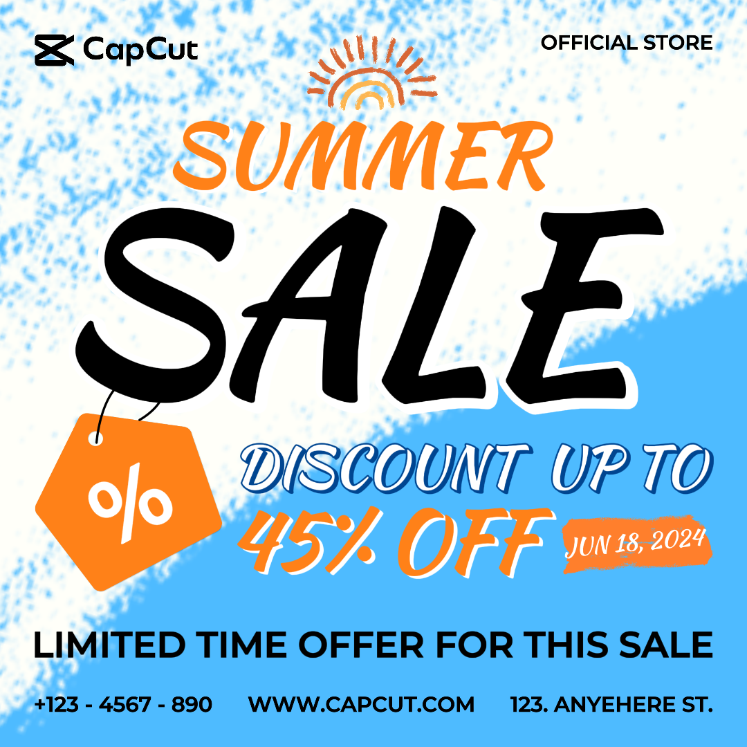 Summer Sale Marketing Poster General Industry Sale Promotion Social Media Post | Redação Publicitária