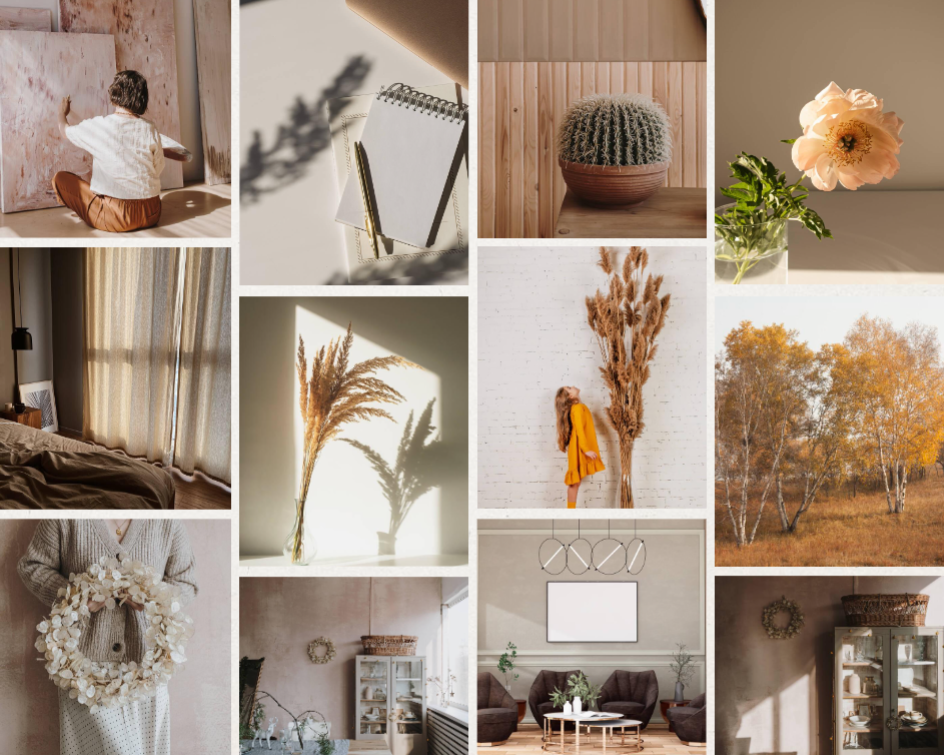Non-Marketing Photo Collage Brown Aesthetic