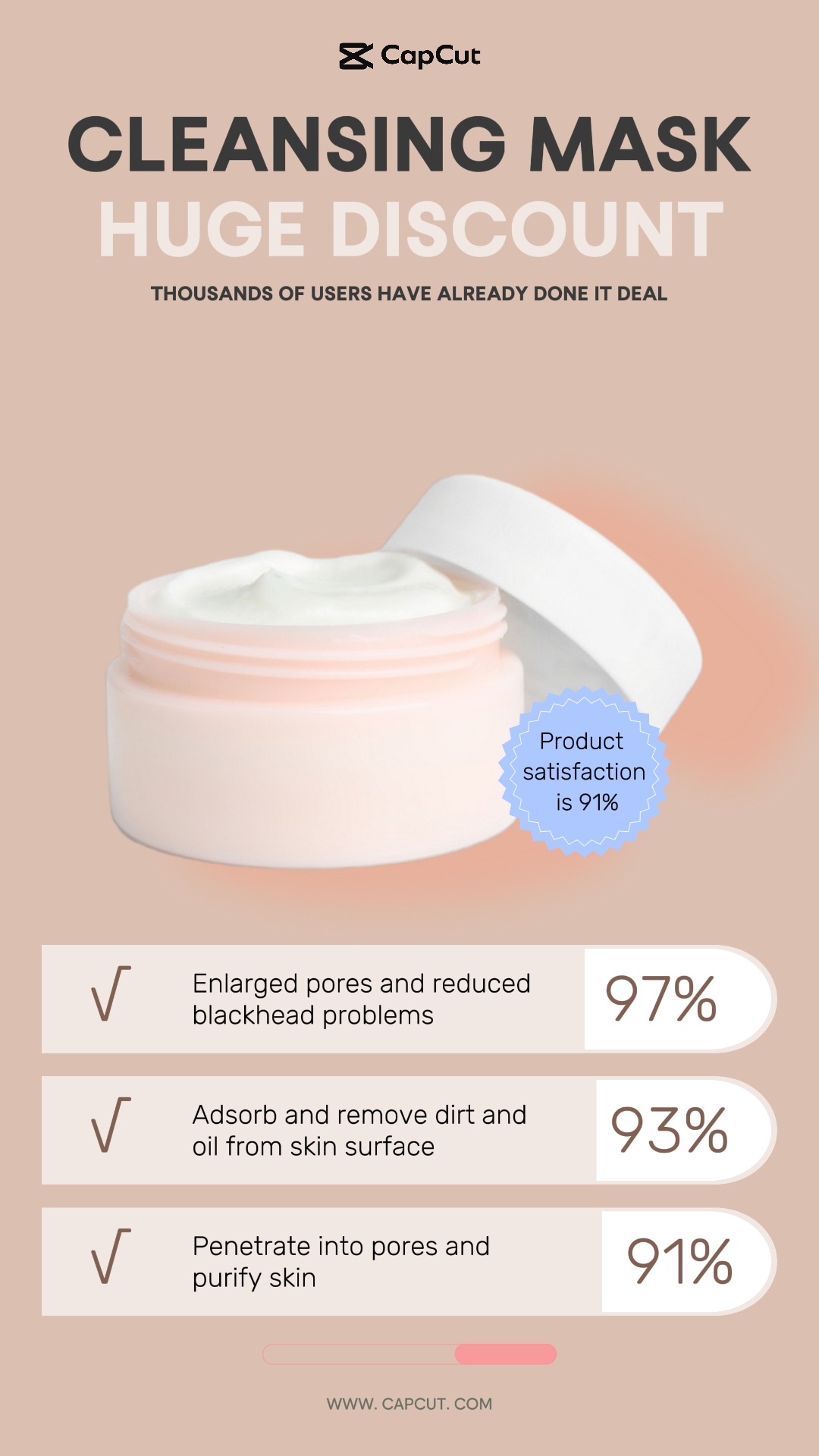 Beauty & Personal care Discount event Cleansing mask Redesign