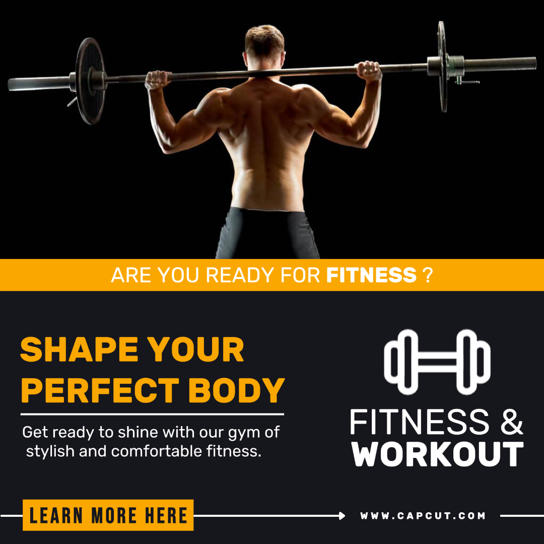 Entrenamiento y Fitness Da Forma A Tu Cuerpo Instagram Post Negro Minimalista