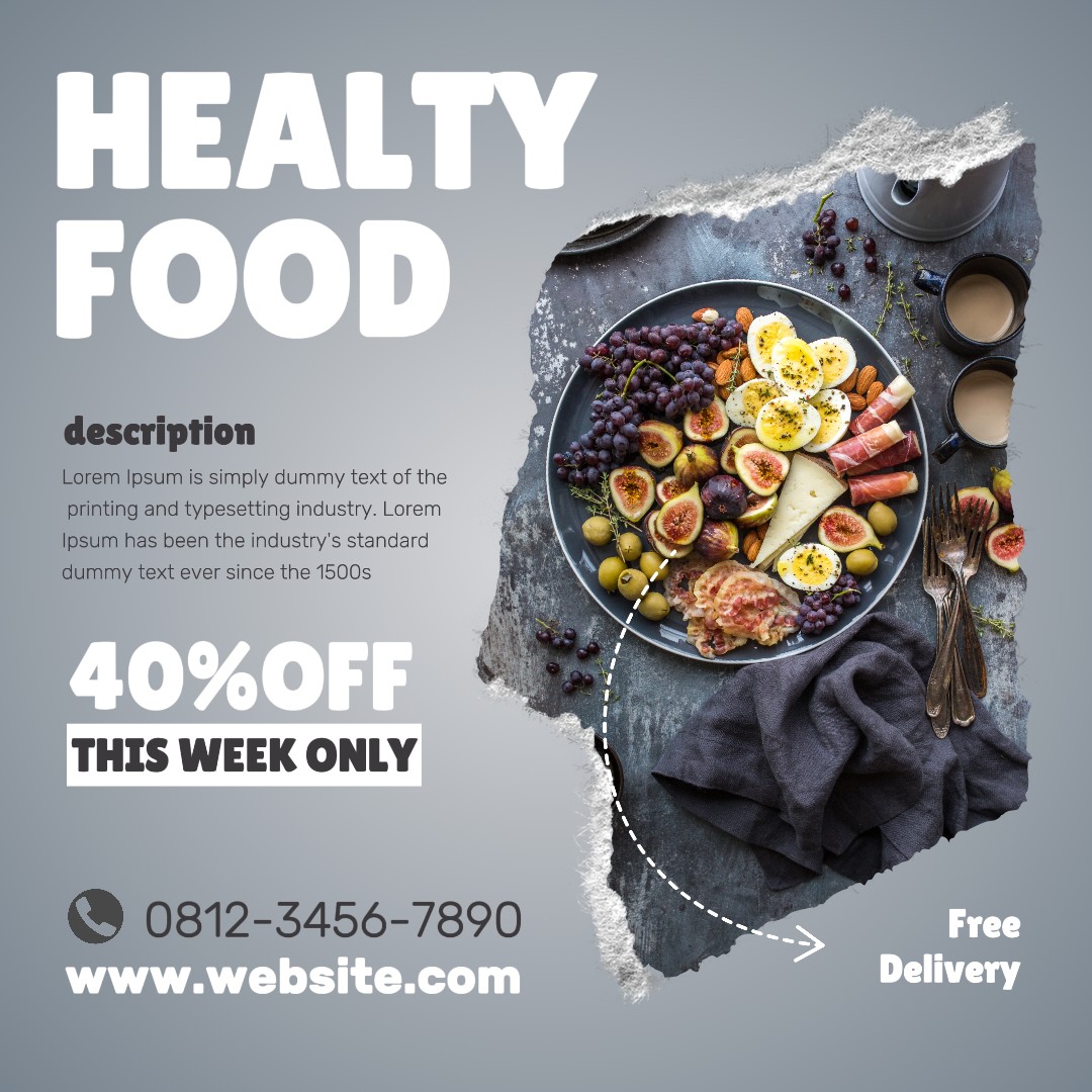 Modèle de nourriture saine