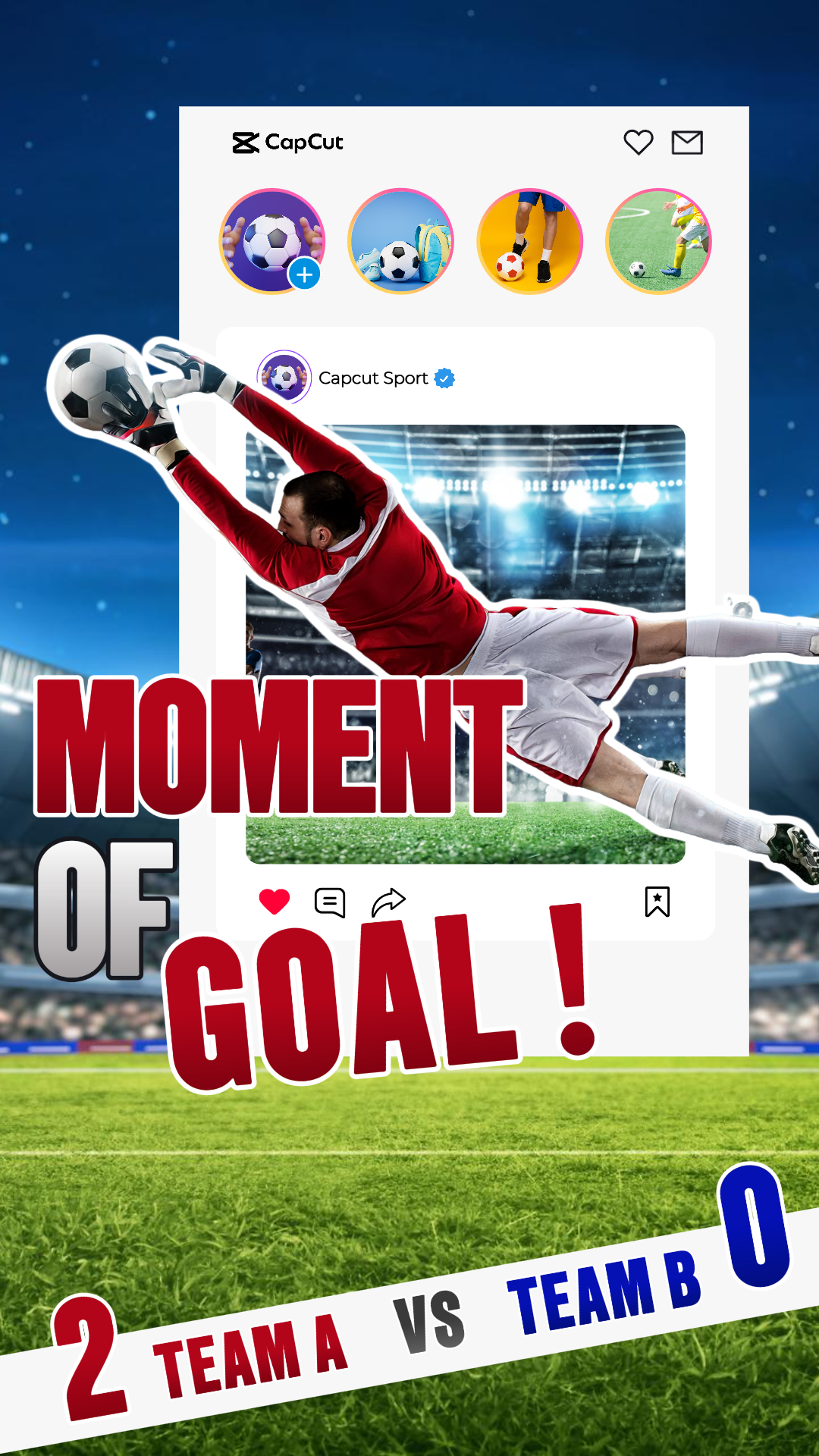 Match - Creative Poster Football Goal