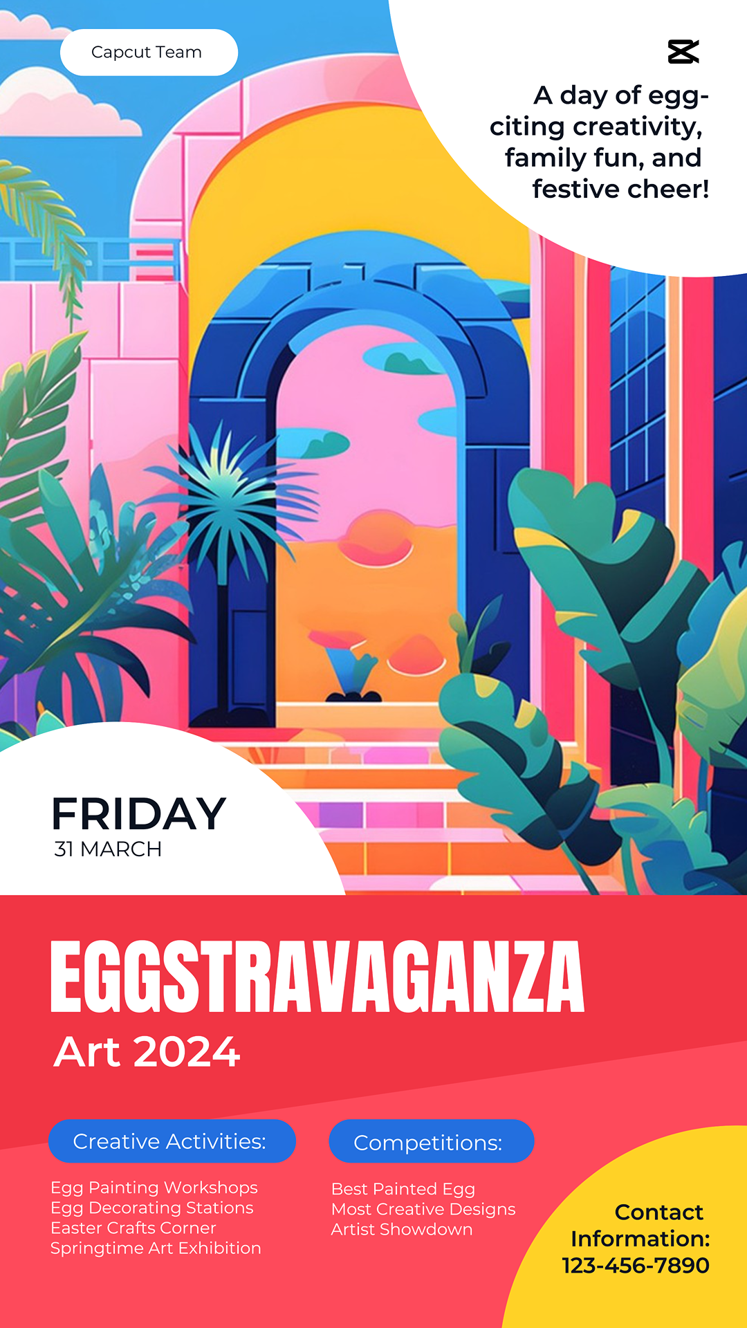 Ostern Event Promo Illustration Instagram Story