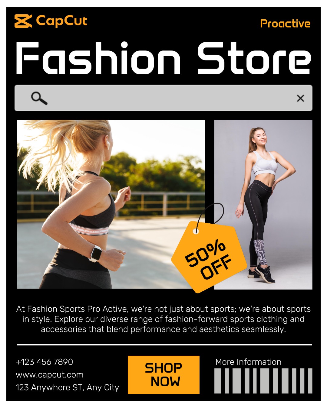 Fashion Sports Promotion Instagram Portrait