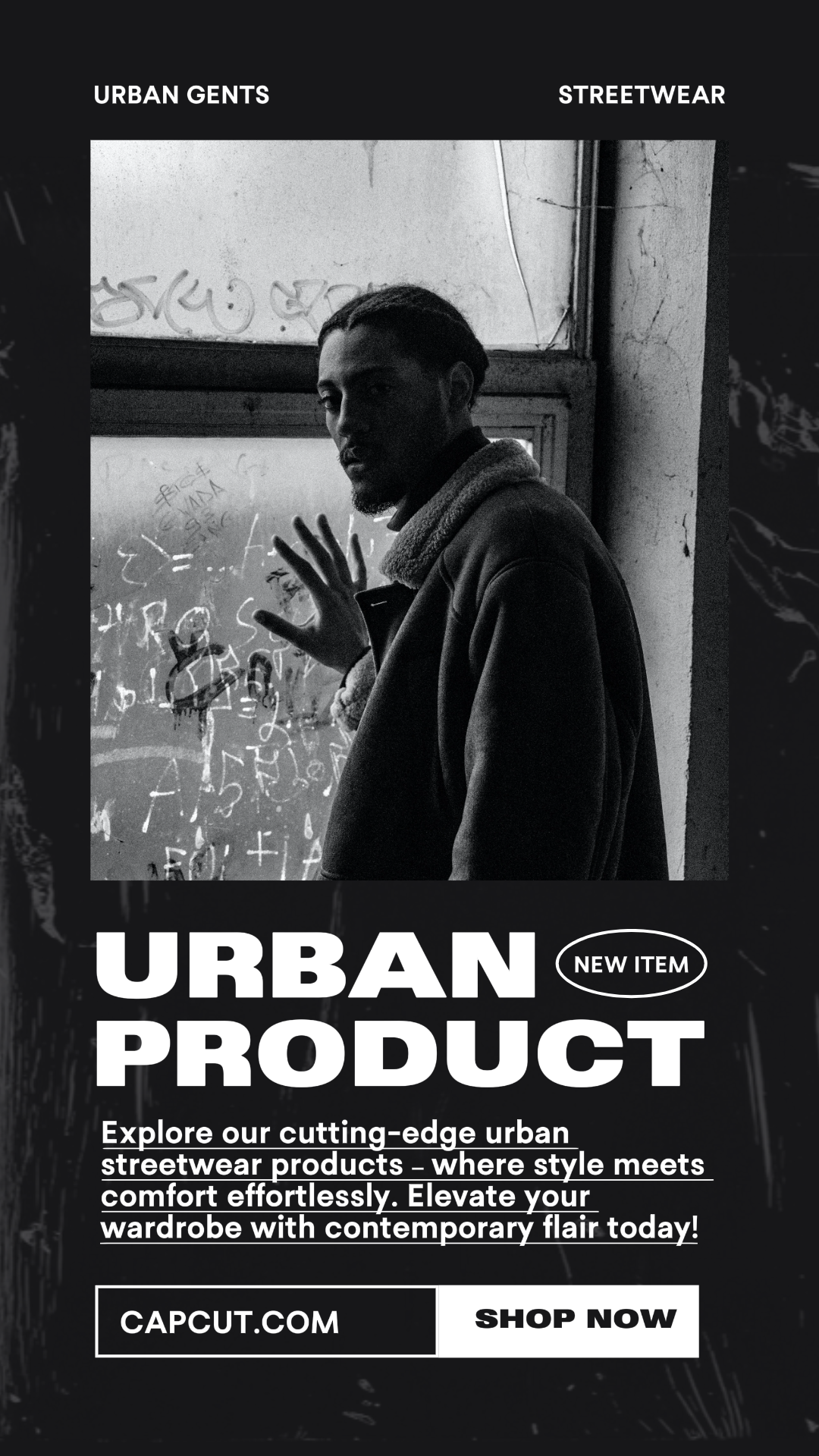 Story Instagram de produits monochromes à la mode