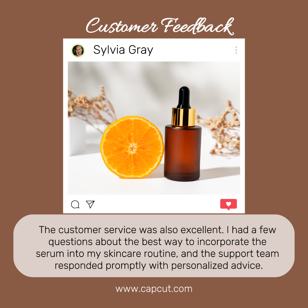 Feedback do cliente Produtos de cuidados com a pele