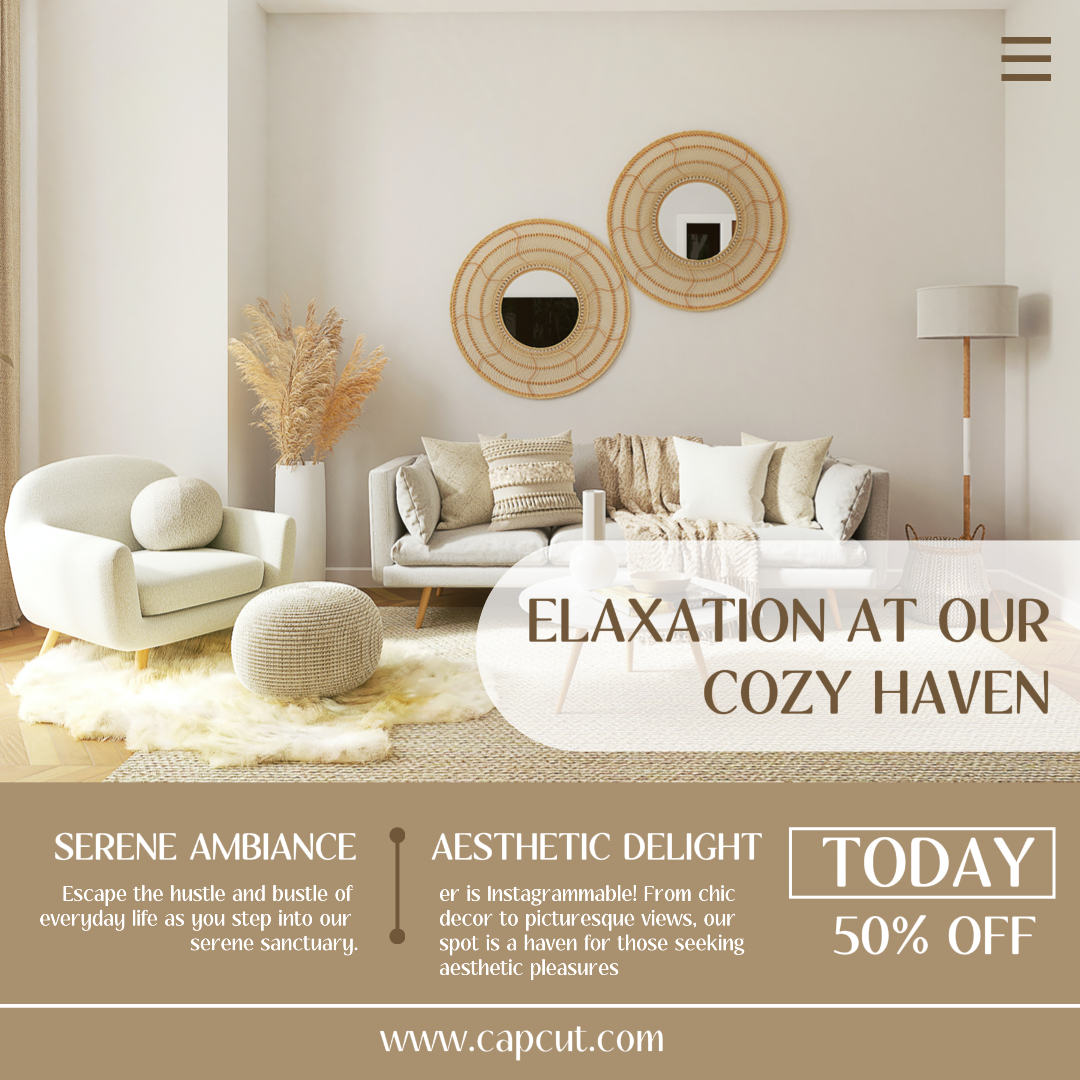 Acessórios para casa e móveis Cozy Heaven Instagram Post Publicidade