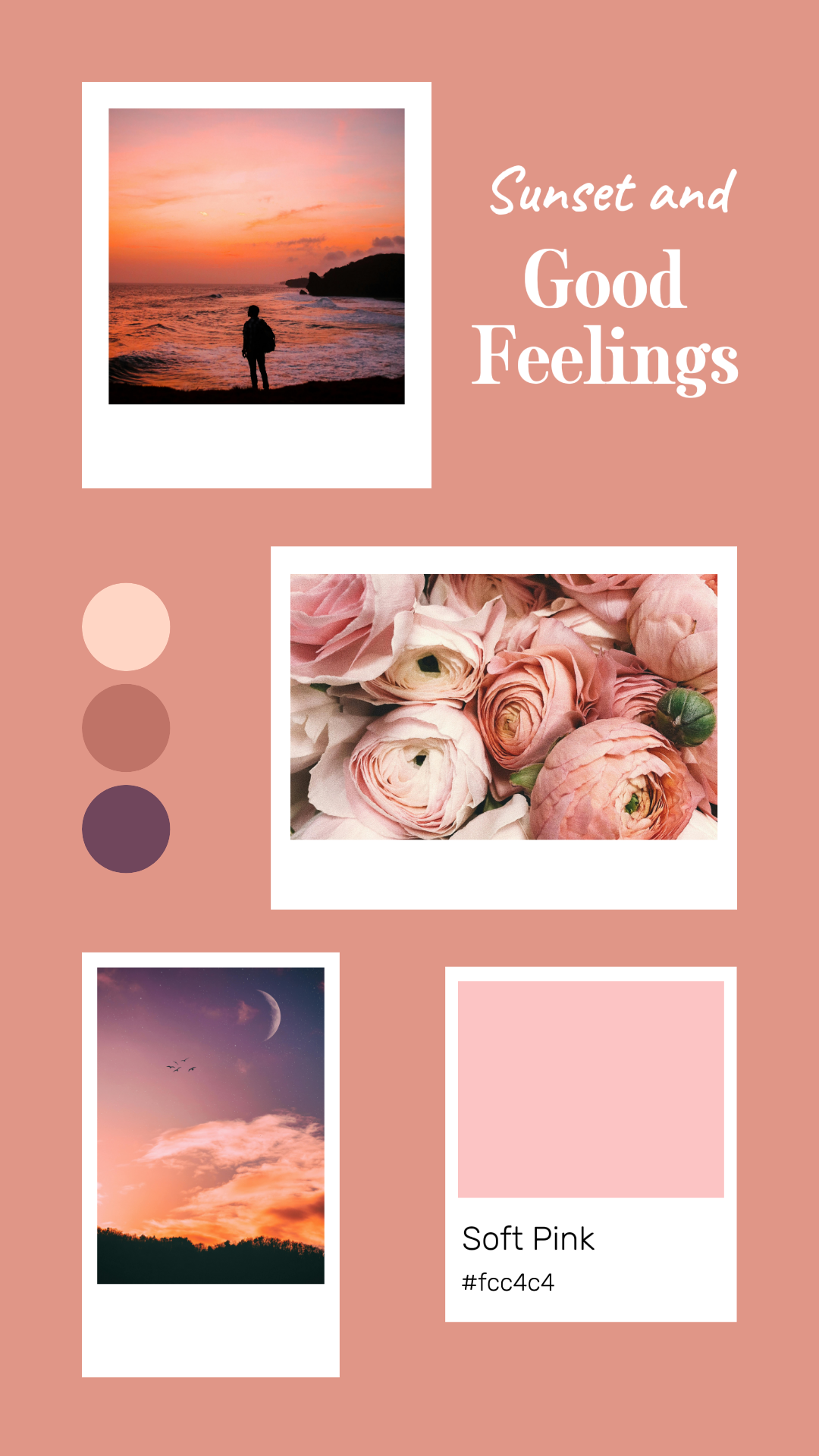 Fondo de pantalla Póster creativo Historia de Instagram Rosa