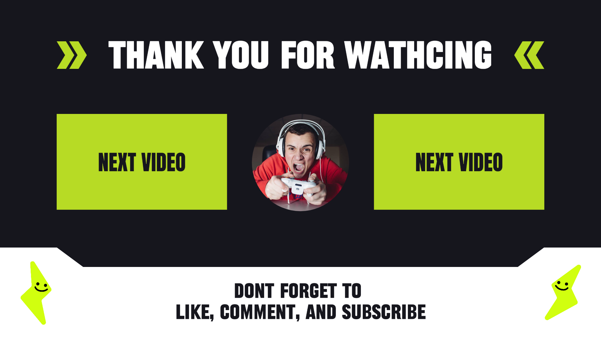 Não marketing Youtube Endscreen Fun Gaming Video