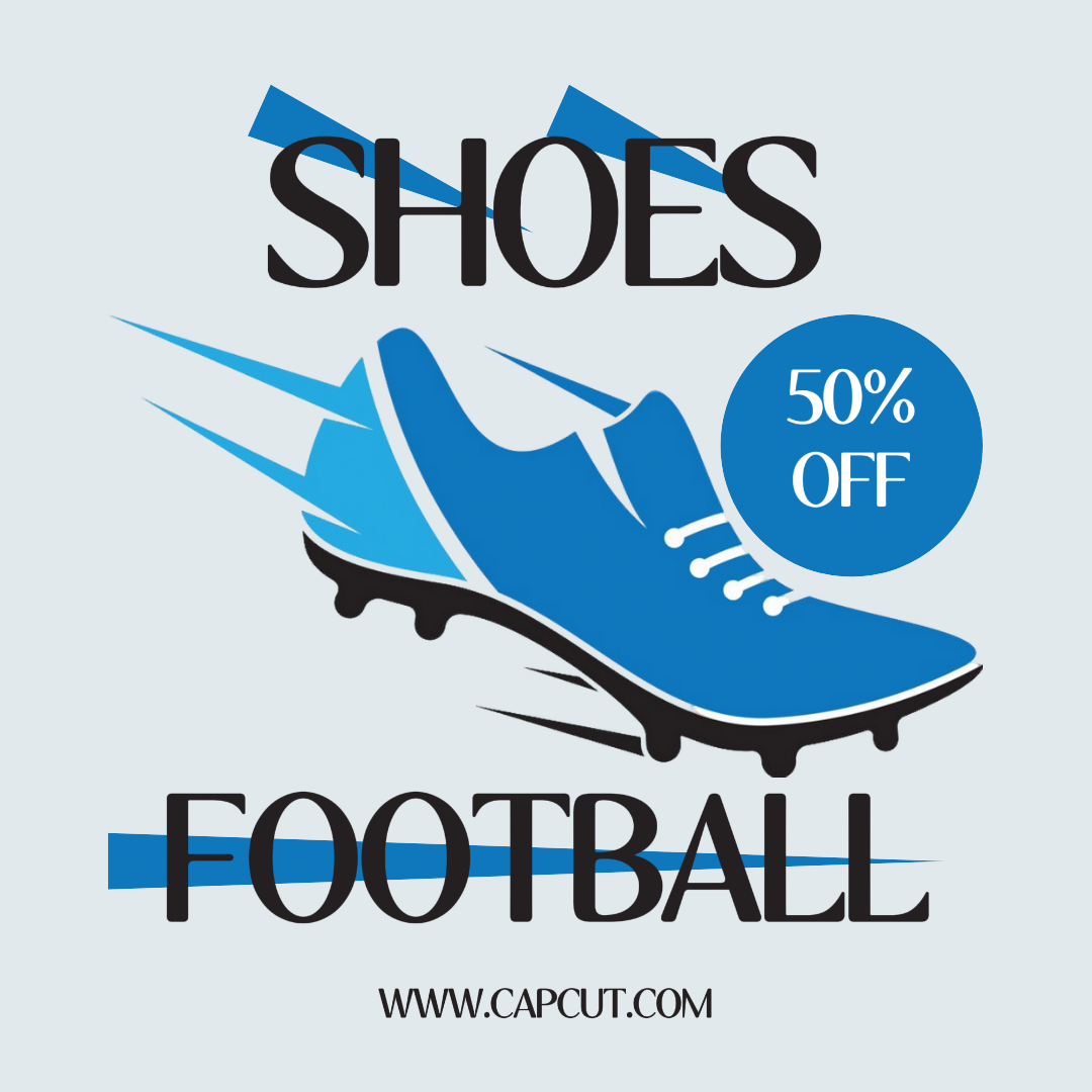 Cartel De Marketing De Ropa Y Zapatos Venta De Zapatos De Fútbol Historia De Instagram Minimalista