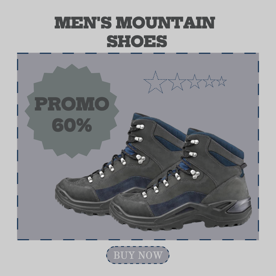 PROMOTION DE CHAUSSURES DE MONTAGNE POUR HOMMES MODÈLES DE POSTE INSTAGRAM
