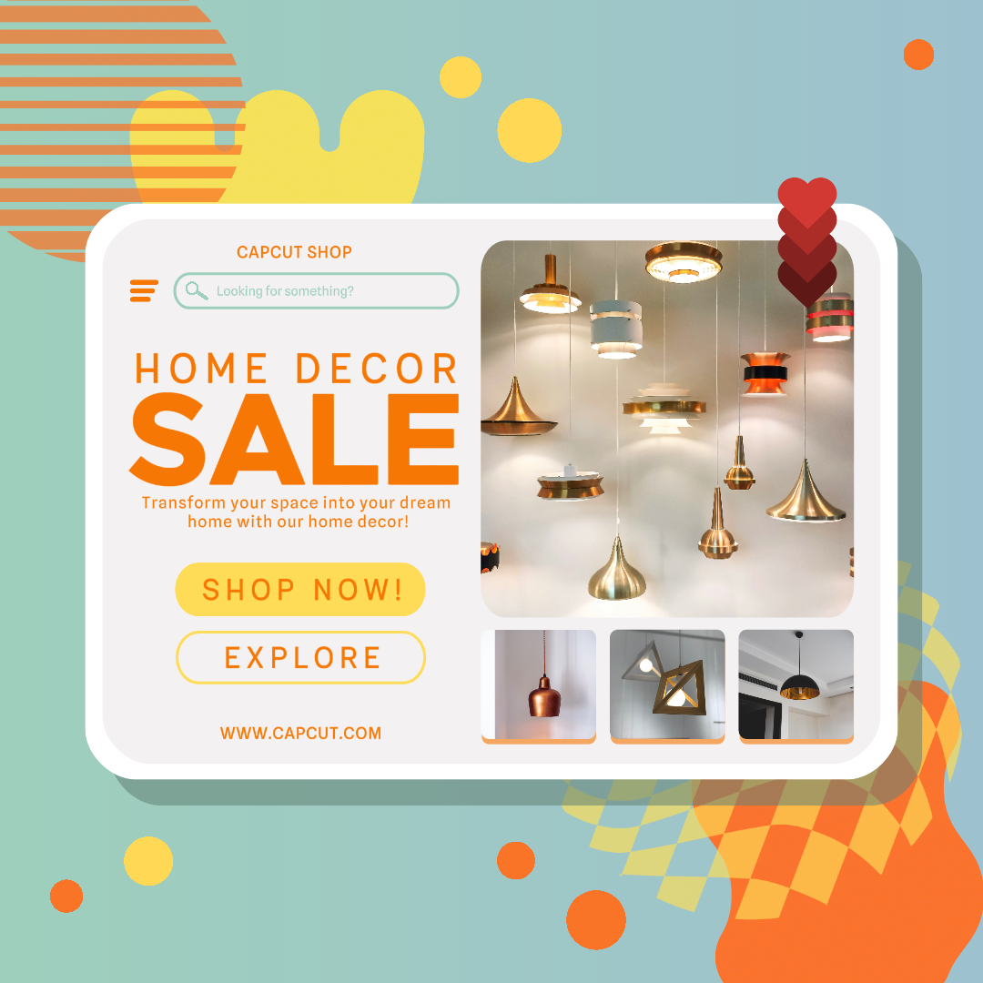 Poster Promosi Produk Dekorasi Rumah