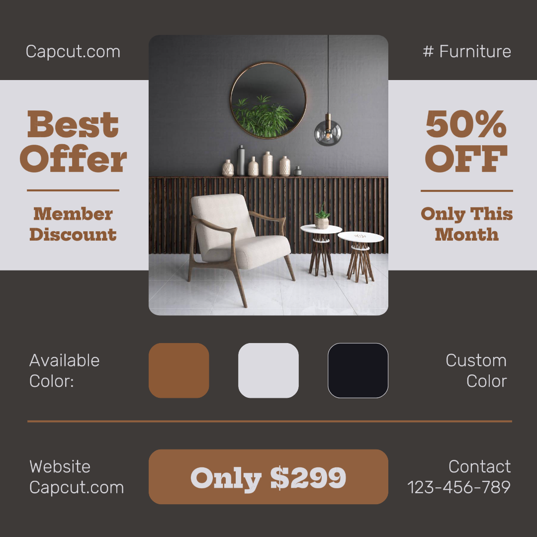 Household - Marketing Poster Chair set Minimalist