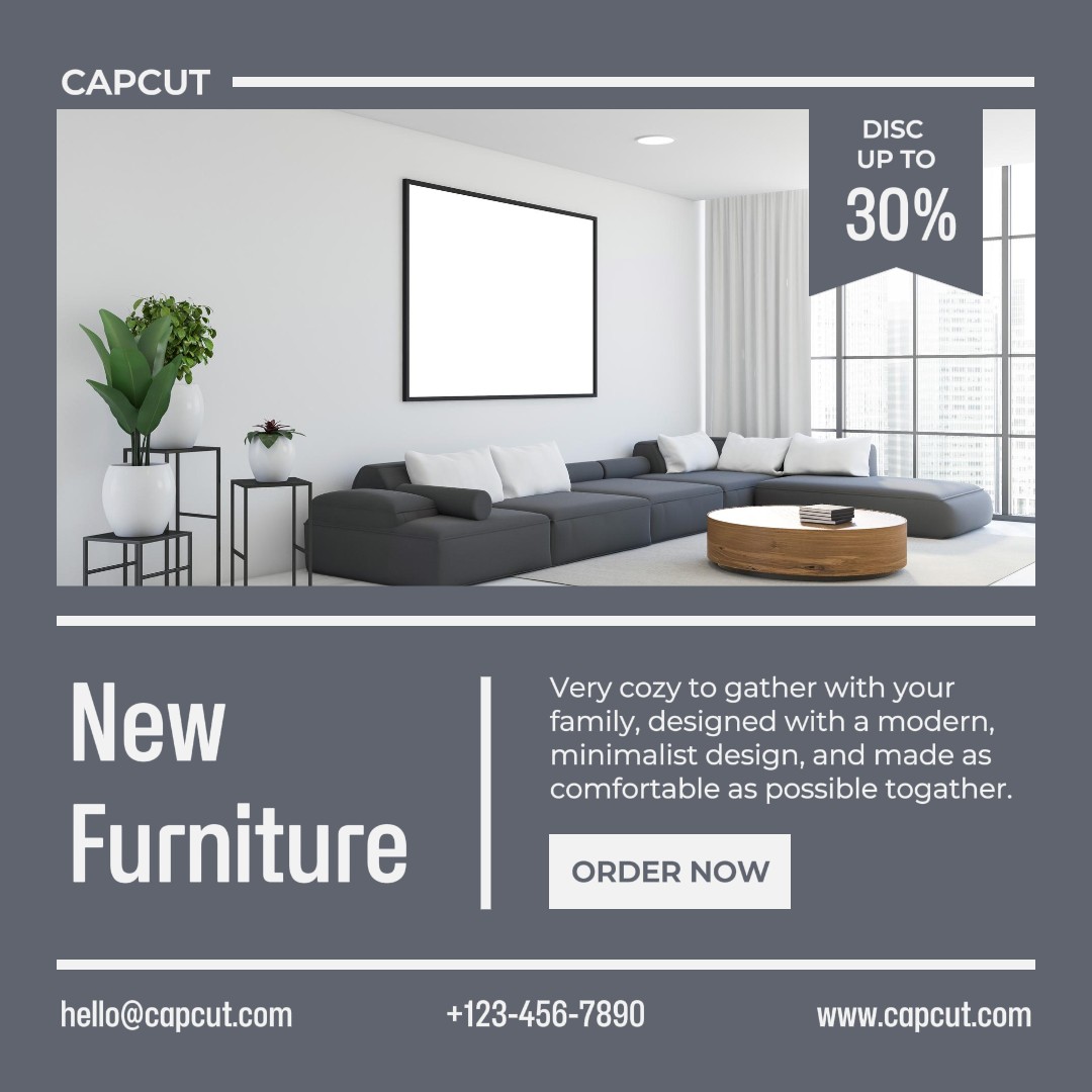 Promoção de móveis para post no Instagram