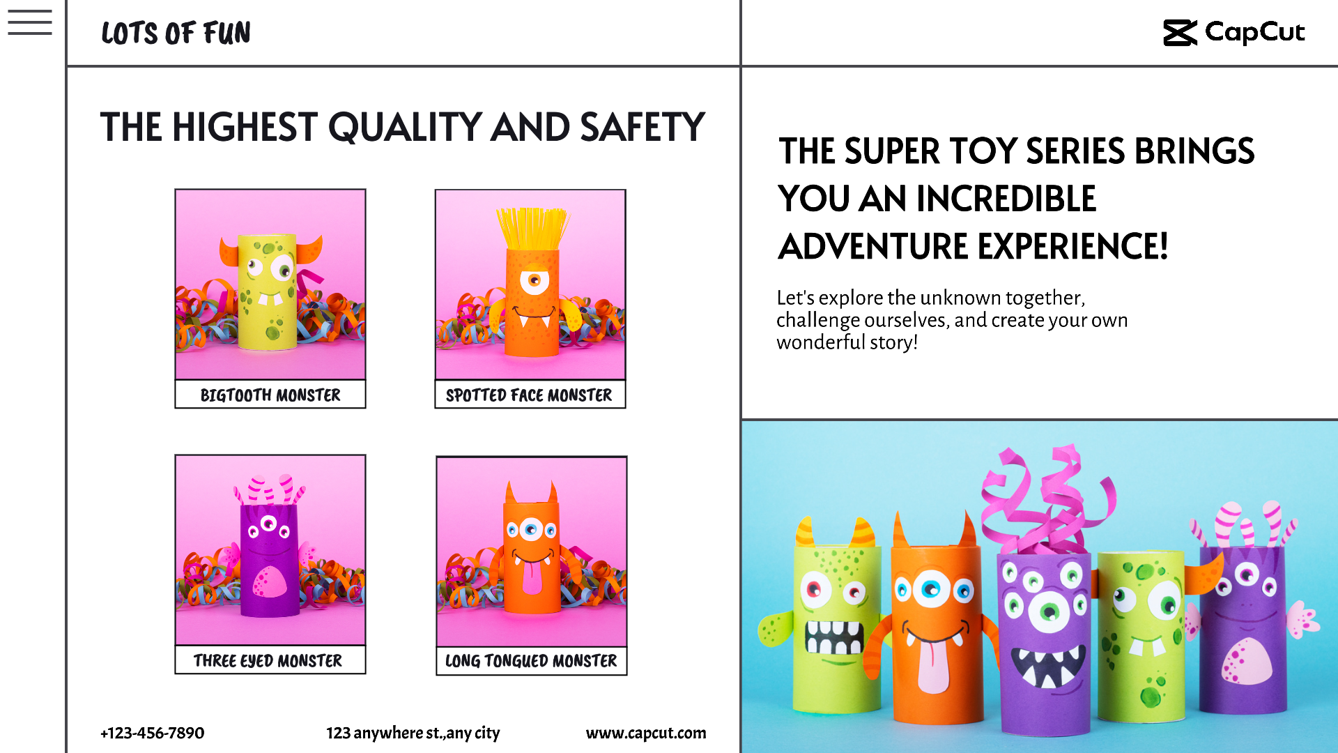 Services de vie Promotion des jouets Simplicité