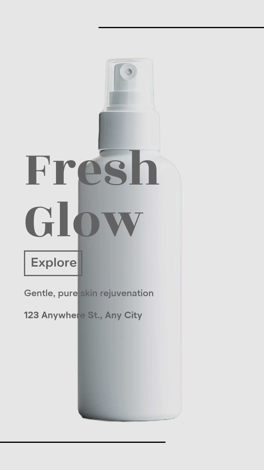 Belleza y cuidado personal Exhibición de productos Nueva llegada