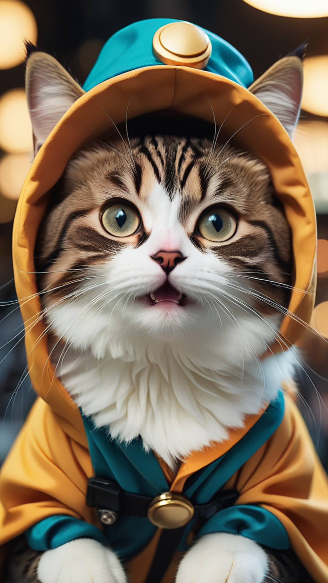 Fond d'écran créatif Chat mignon