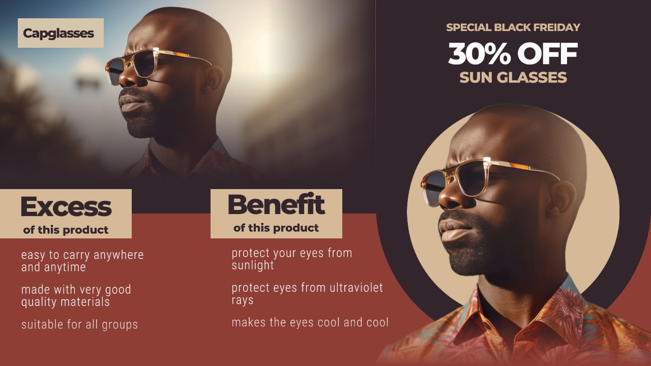 Gafas de sol especial viernes negro