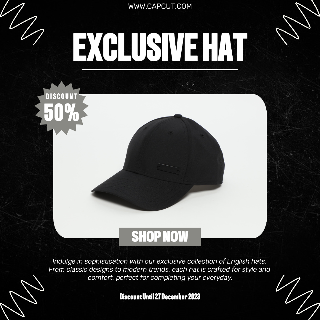 Fashion Hat Promotion Instagram post 