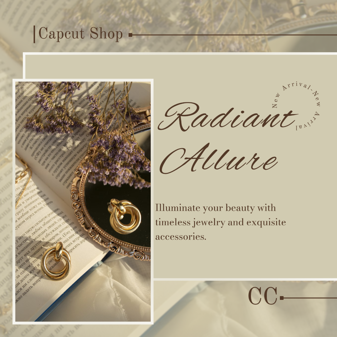 Jewelry And Accessories Marketing Poster Instagram Light Brown