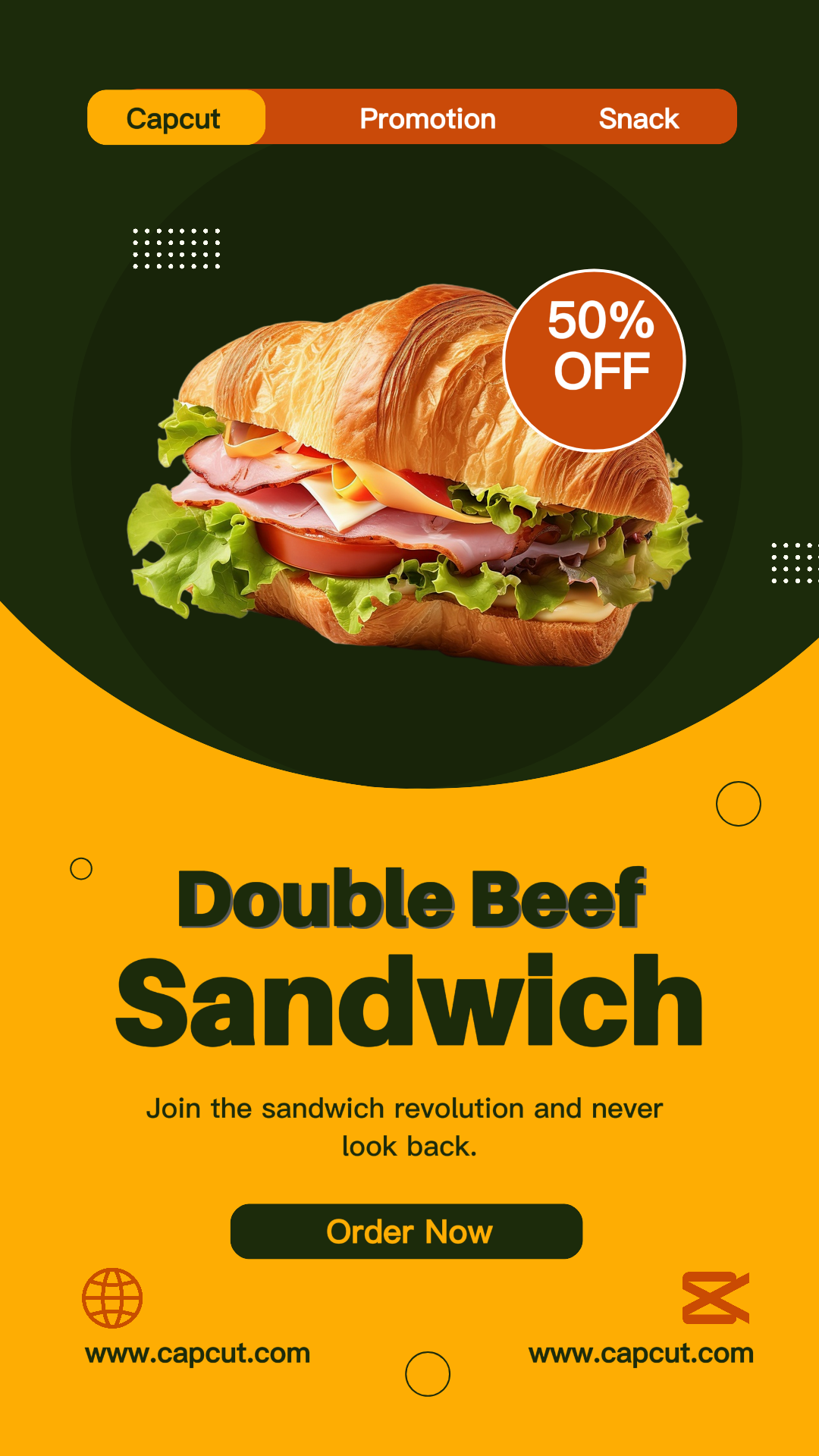 Snack Product Promotion Modern Instragram Story | Redação Publicitária