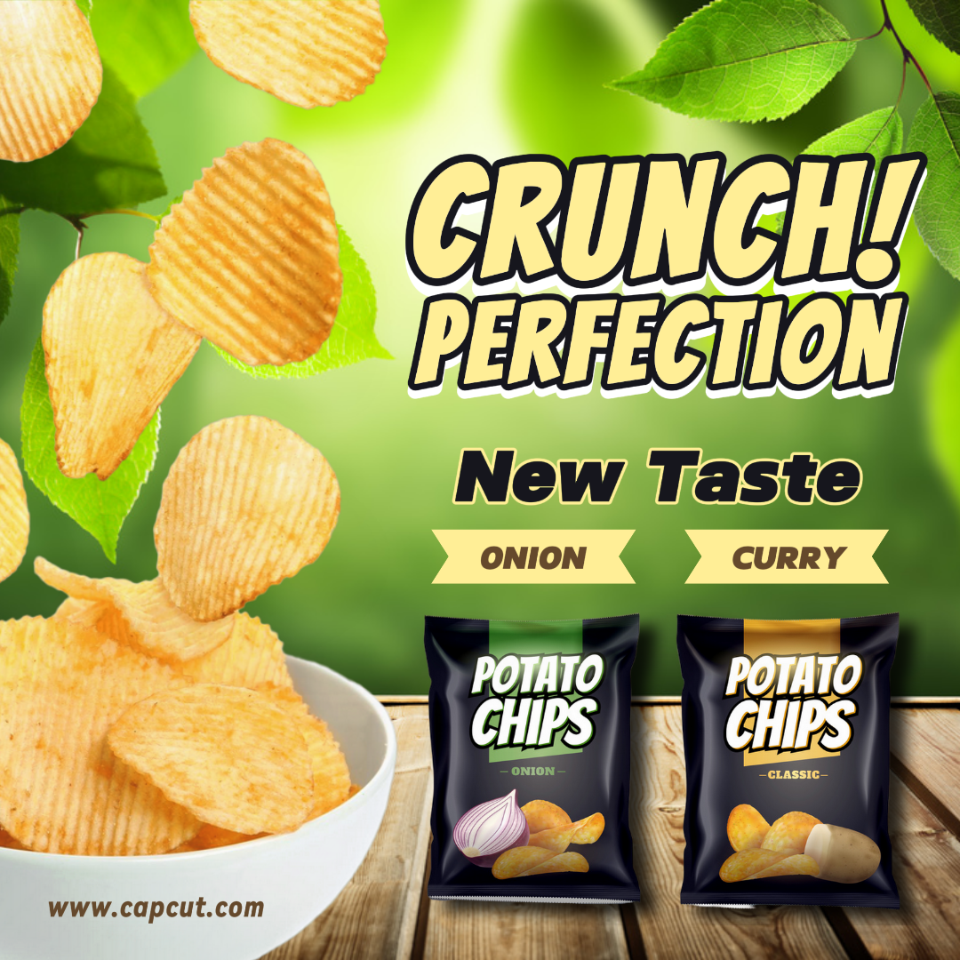 Batatas fritas para alimentos e bebidas