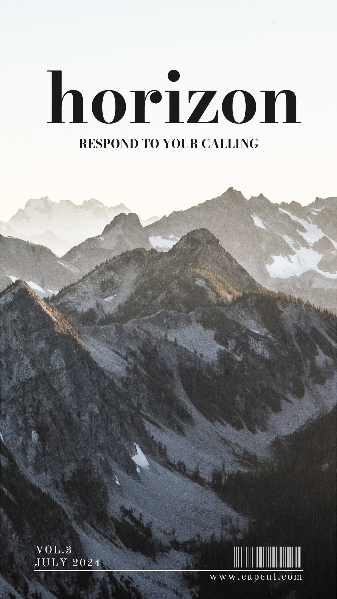 Voyage - Affiche créative - Horizon Répondre à votre appel - Instagram Story