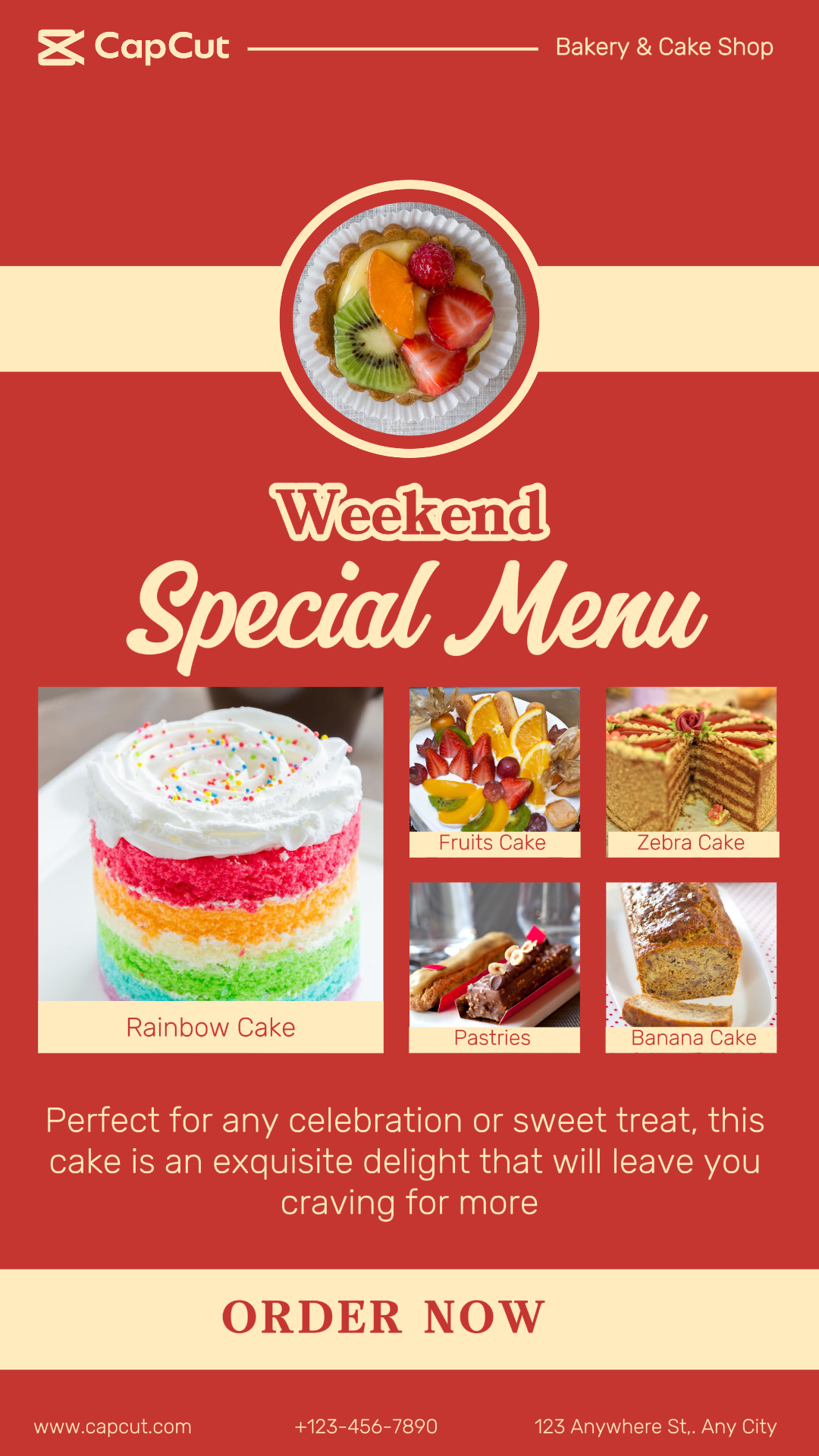 PROMOTION D'AFFICHAGE DU MENU SPÉCIAL DU WEEK-END IG STORY