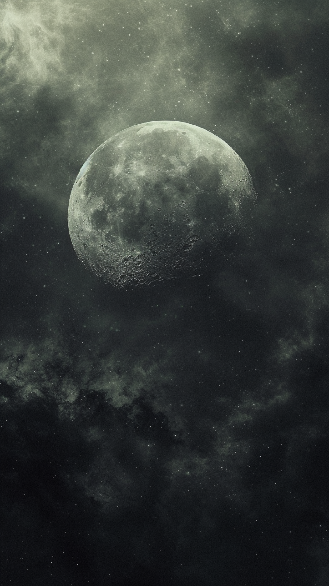 Wallpaper creative poster grey dark moon 