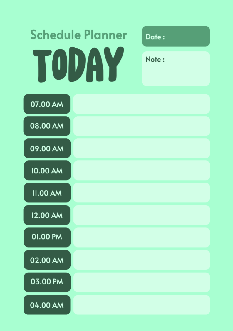 Programação Planer Hoje Tosca Color Round