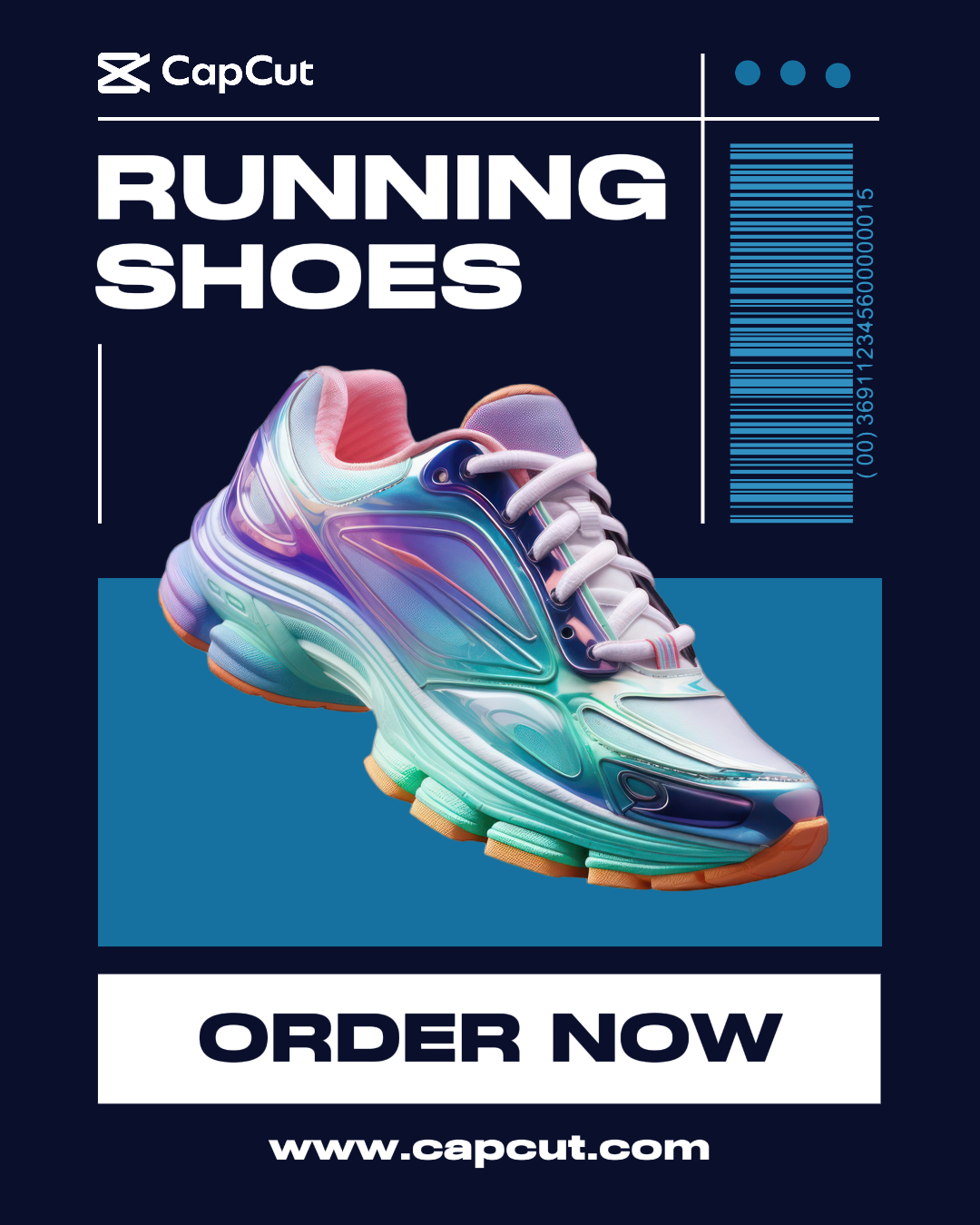 Post de retrato do Instagram de sapatos de corrida