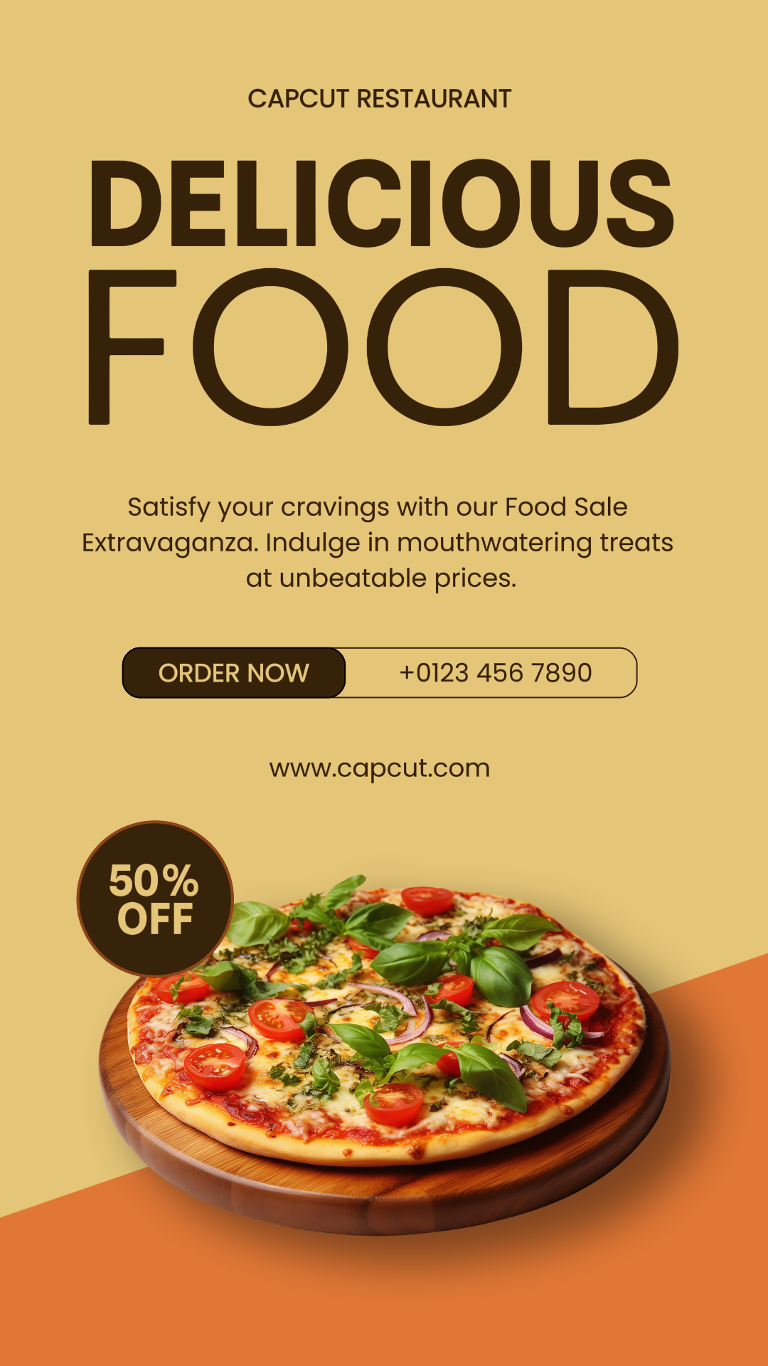 Food & Beverage Pizza Promotion Instagram Story