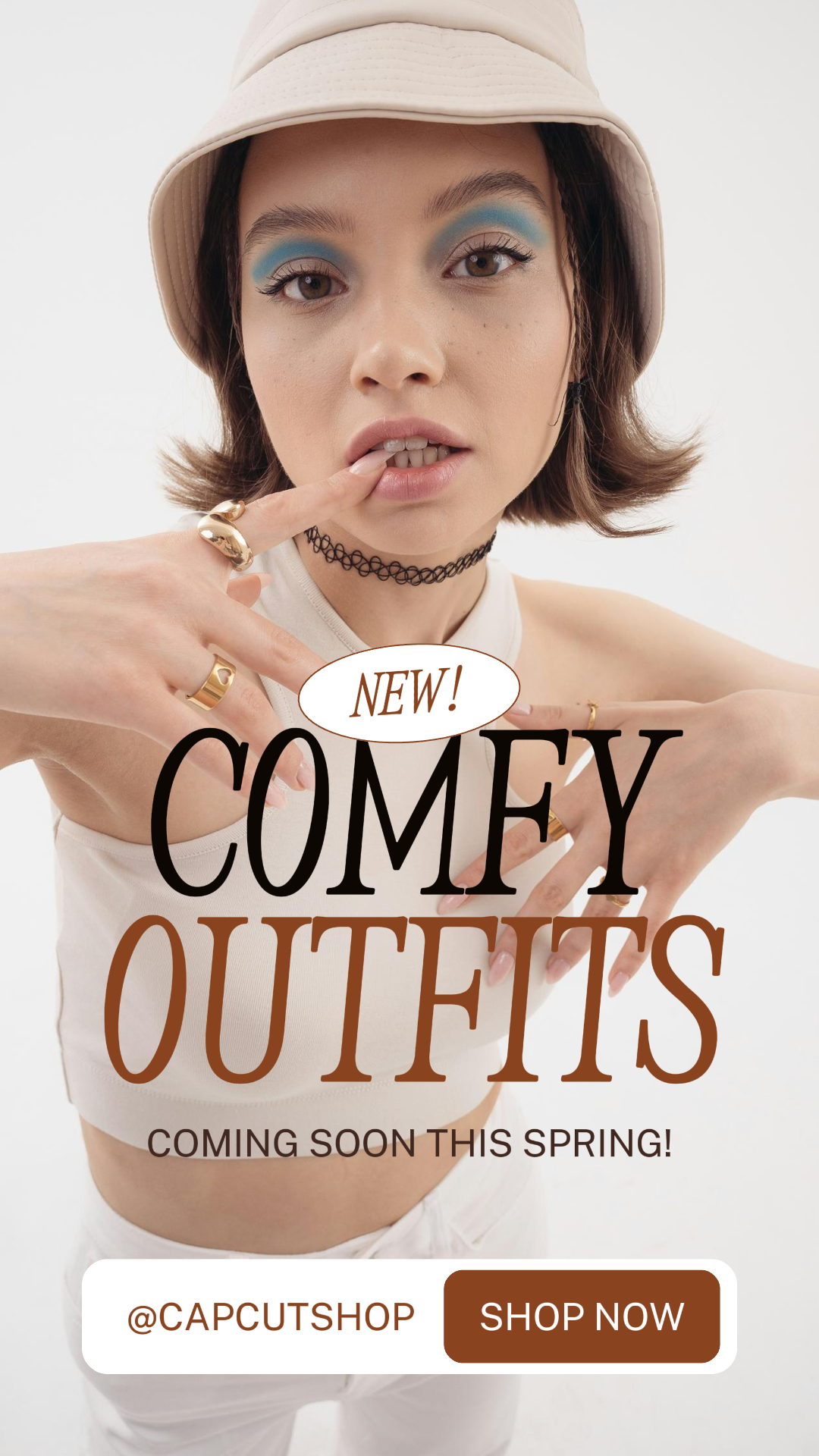 Clothing and Shoes Marketing Poster Comfy Outfits Instagram Story