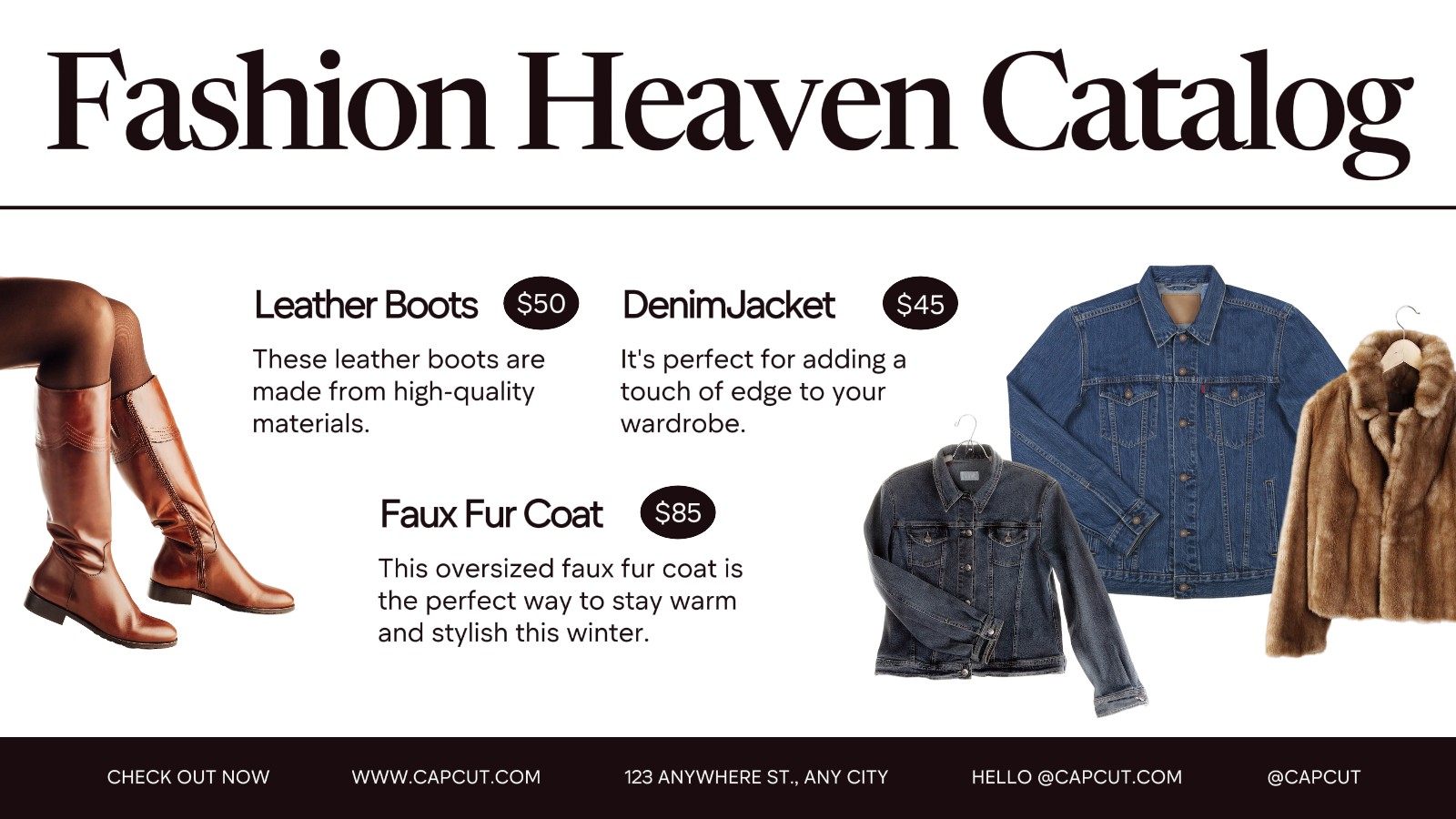 Publicación de Twitter del catálogo de moda